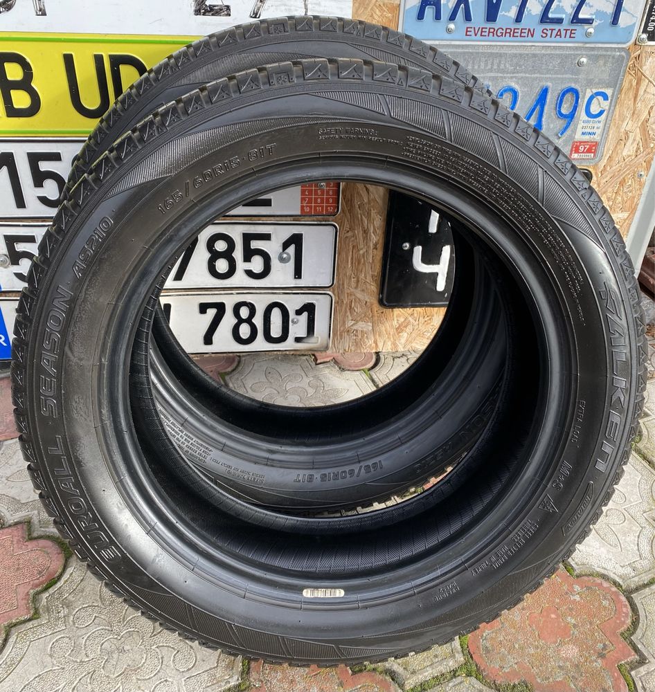 R15 165/60 Falken EuroAllSeasons AS210 Літні Шини Резина Гума 2шт