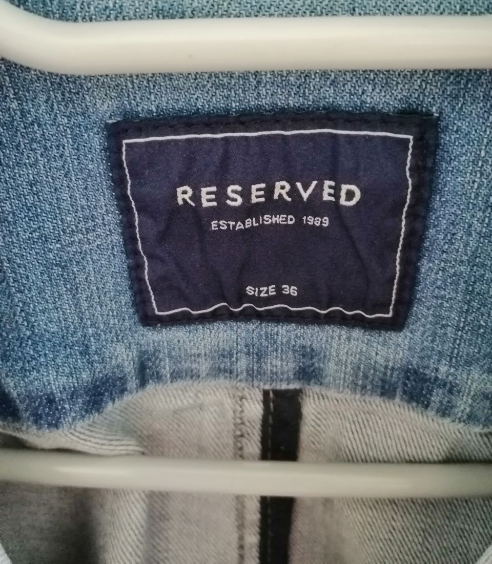 Reserved katana jeansowa damska 98% bawełna r. 36