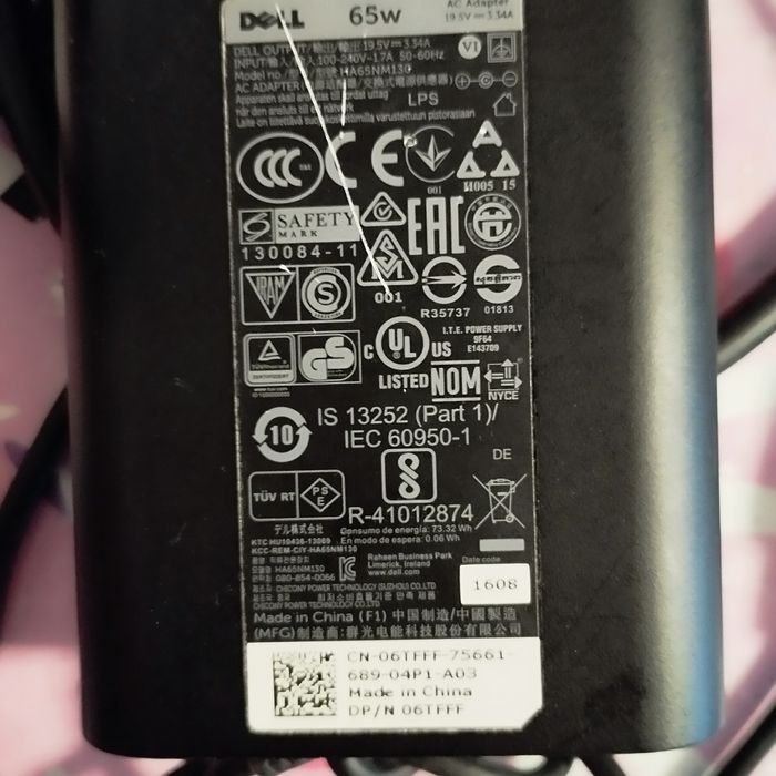 Ładowarka Dell oryginalna cienka 65W