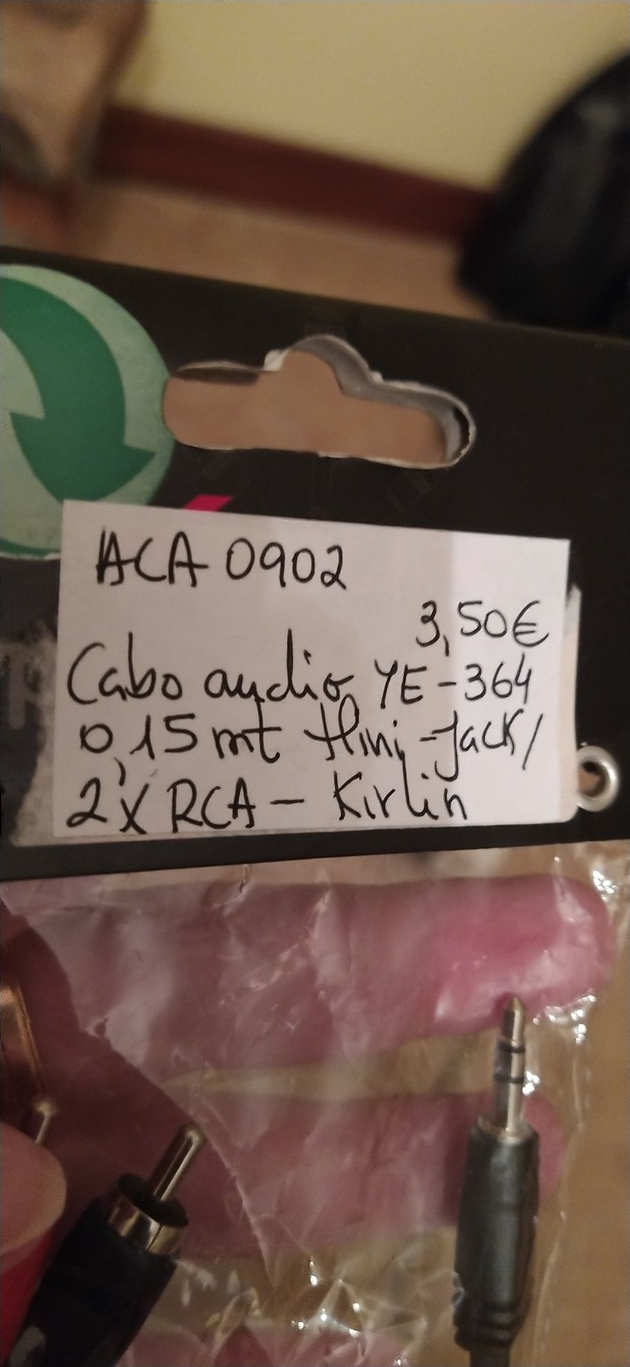 Cabo audio 0,15m