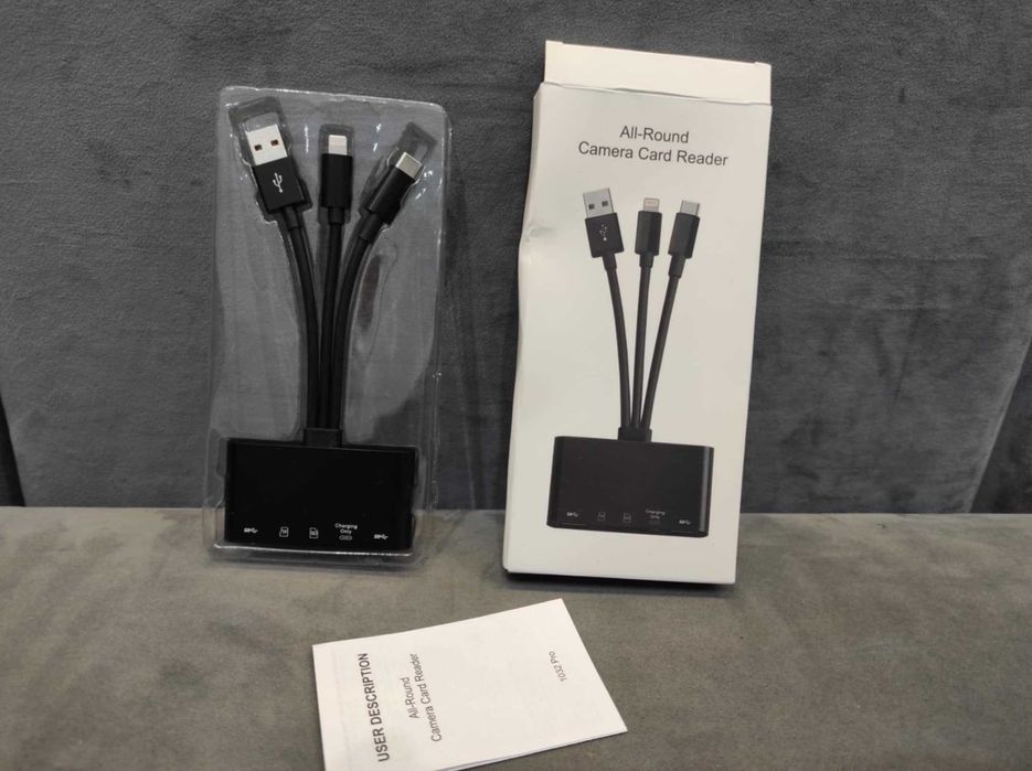 Adapter kart pamięci !! Czytnik kart. HUB Wyjścia USB, C , iPhone.