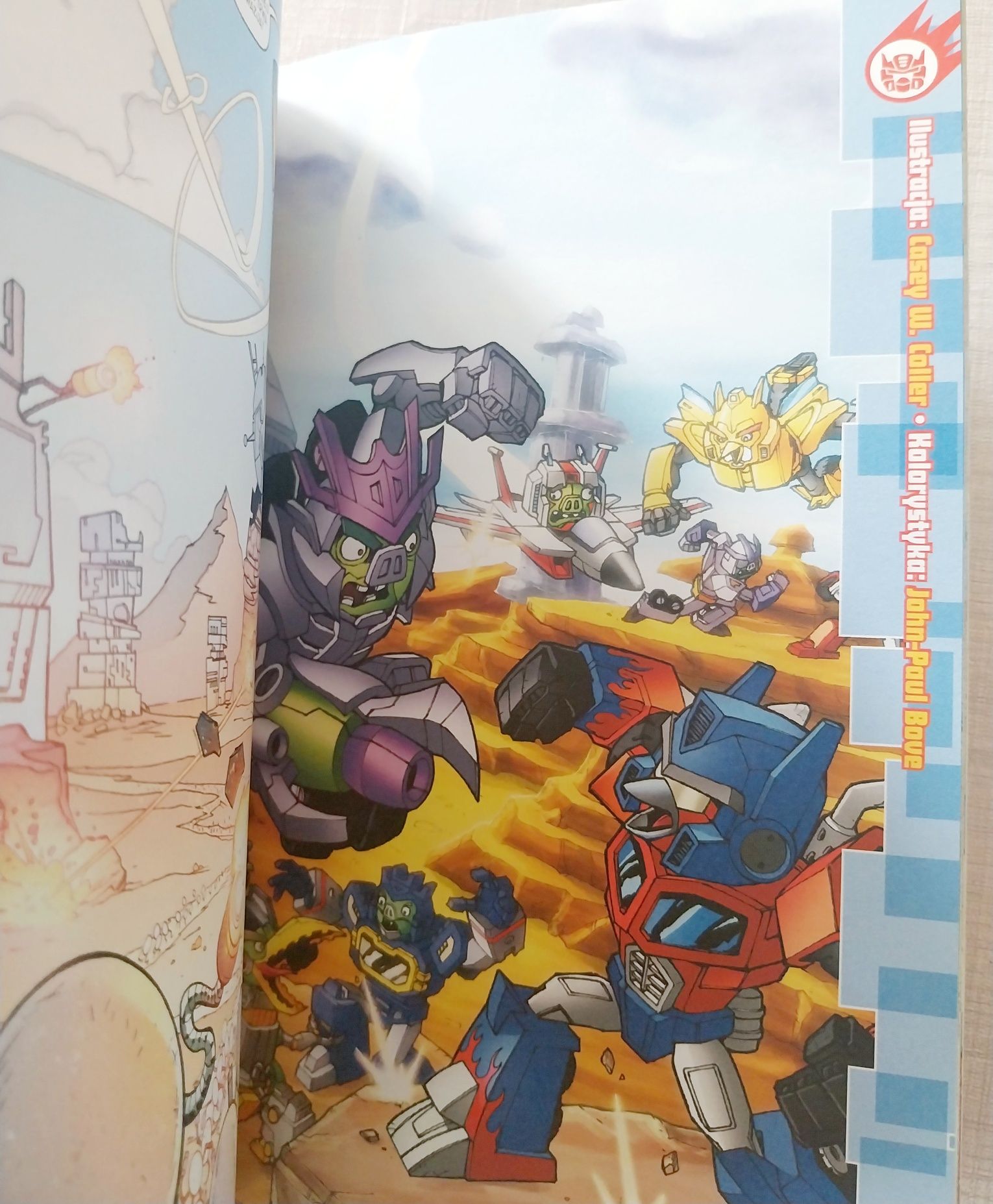 Komiks Angry Birds Transformers Papilon