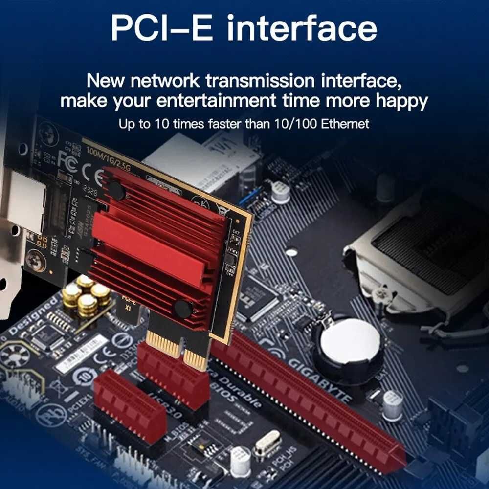 Fenvi мережева карта на чіпсеті Realtek 2,5Gbit / 2500 Mbit