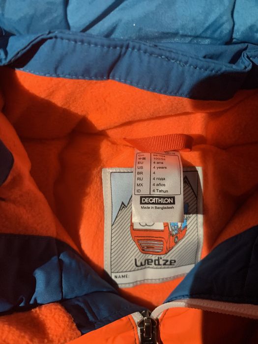 Зимовий дитячий комбінезон лижний decathlon 98-104 см 3-4р