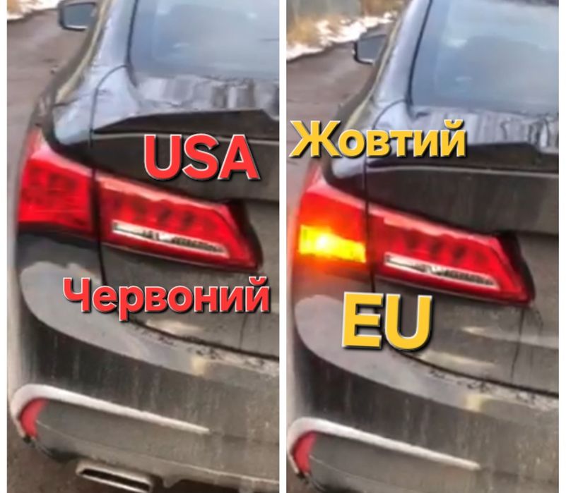 Жовті повороти W21W для Acura TLX MDX RDX жовті фонарі для авто із США