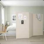 Ścianka działowa mobilna Ikea Varhauh beżowa  242x157 Nowa