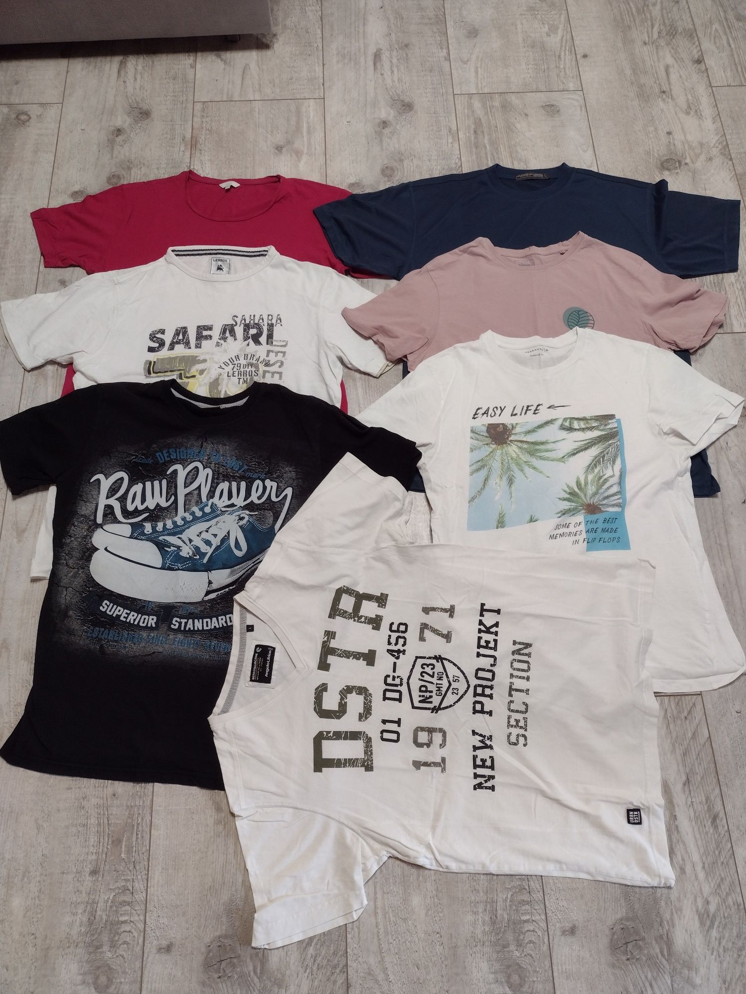 7szt T-shirty chłopięce M/L/170/176