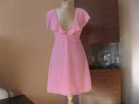 Sukienka różowa letnia mini roz. 36