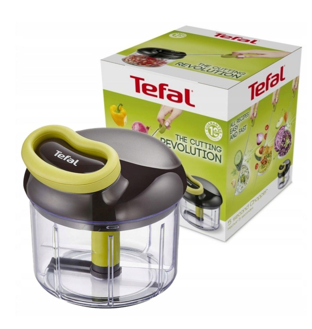 Nowy TEFAL rozdrabniacz ręczny siekacz SZATKOWNICA 900 ml