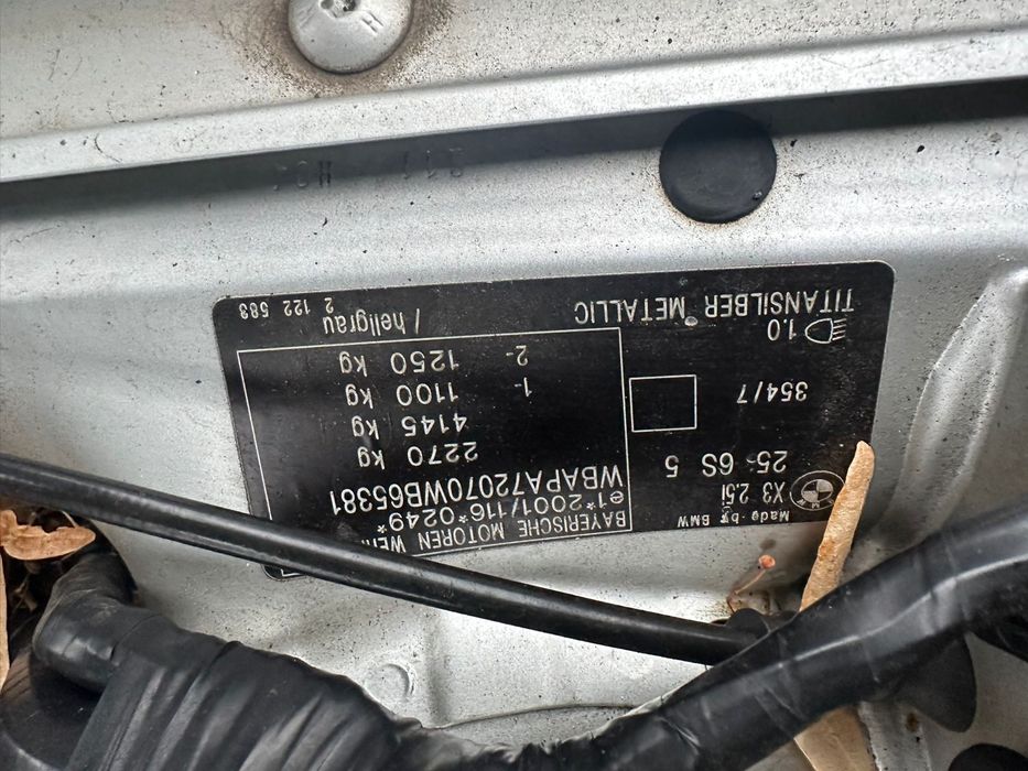 Bmw X3 silnik 2.5i 2004r,Anglik z kluczykami