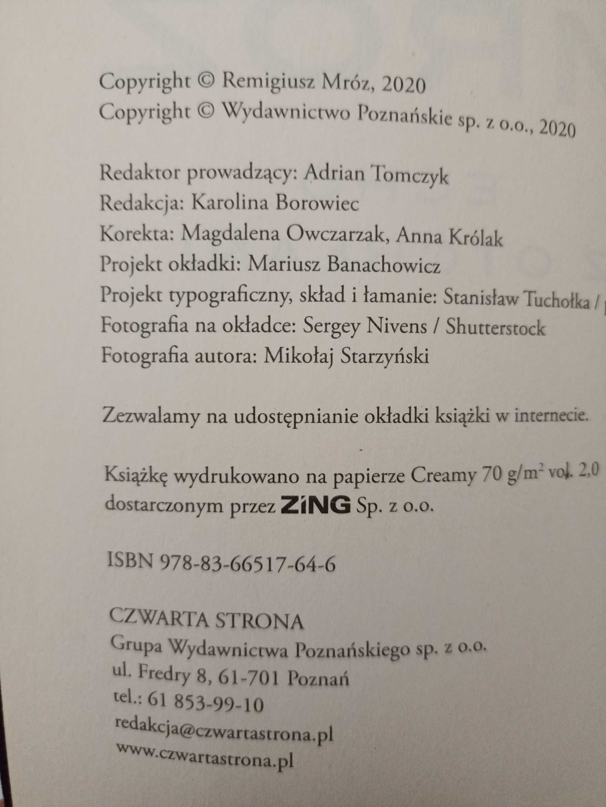 Echo z otchłani Remigiusz Mróz Książka Roku 2020