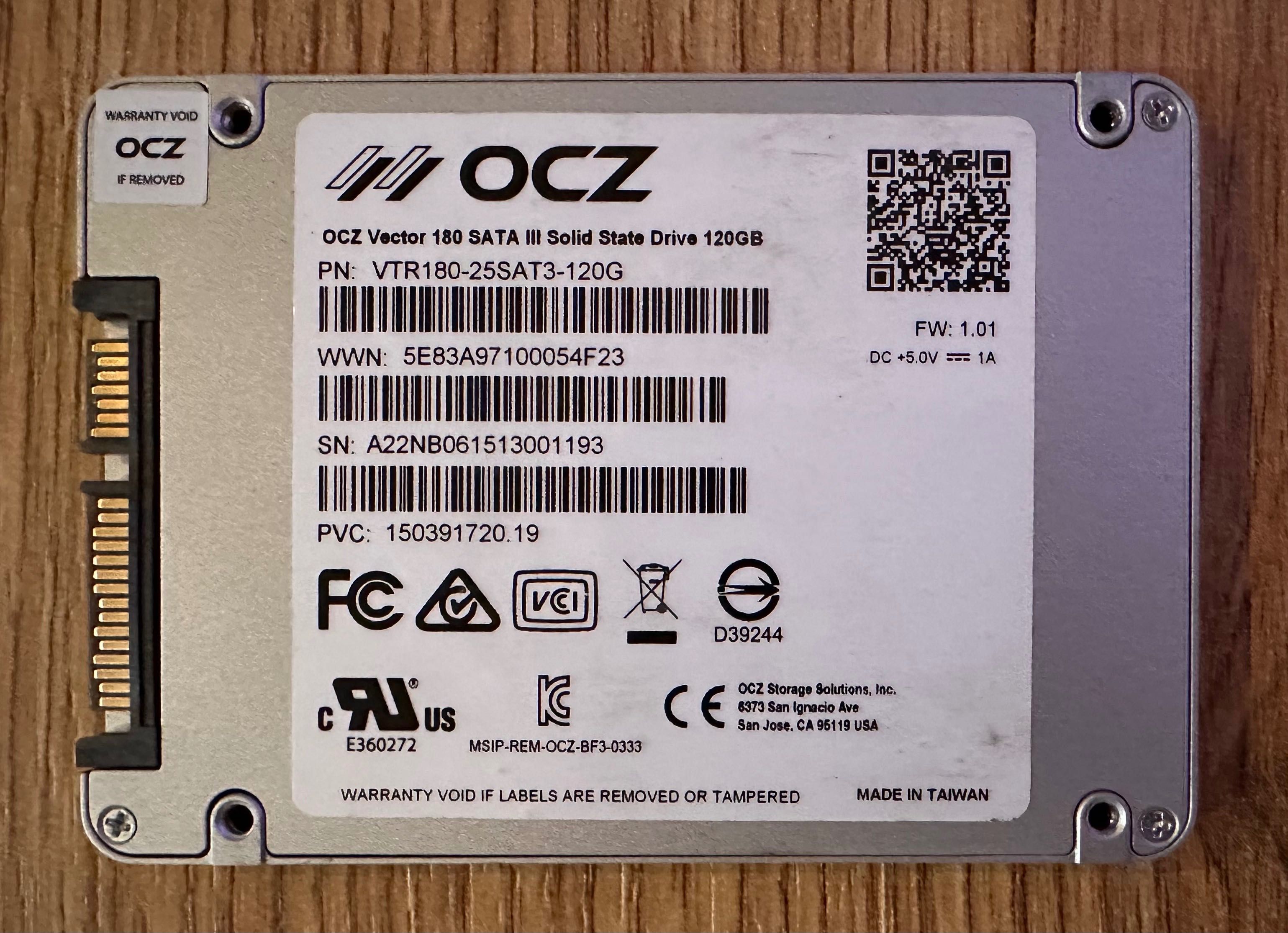 2 dyski SSD SATA - OCZ Vector 180 - 120GB