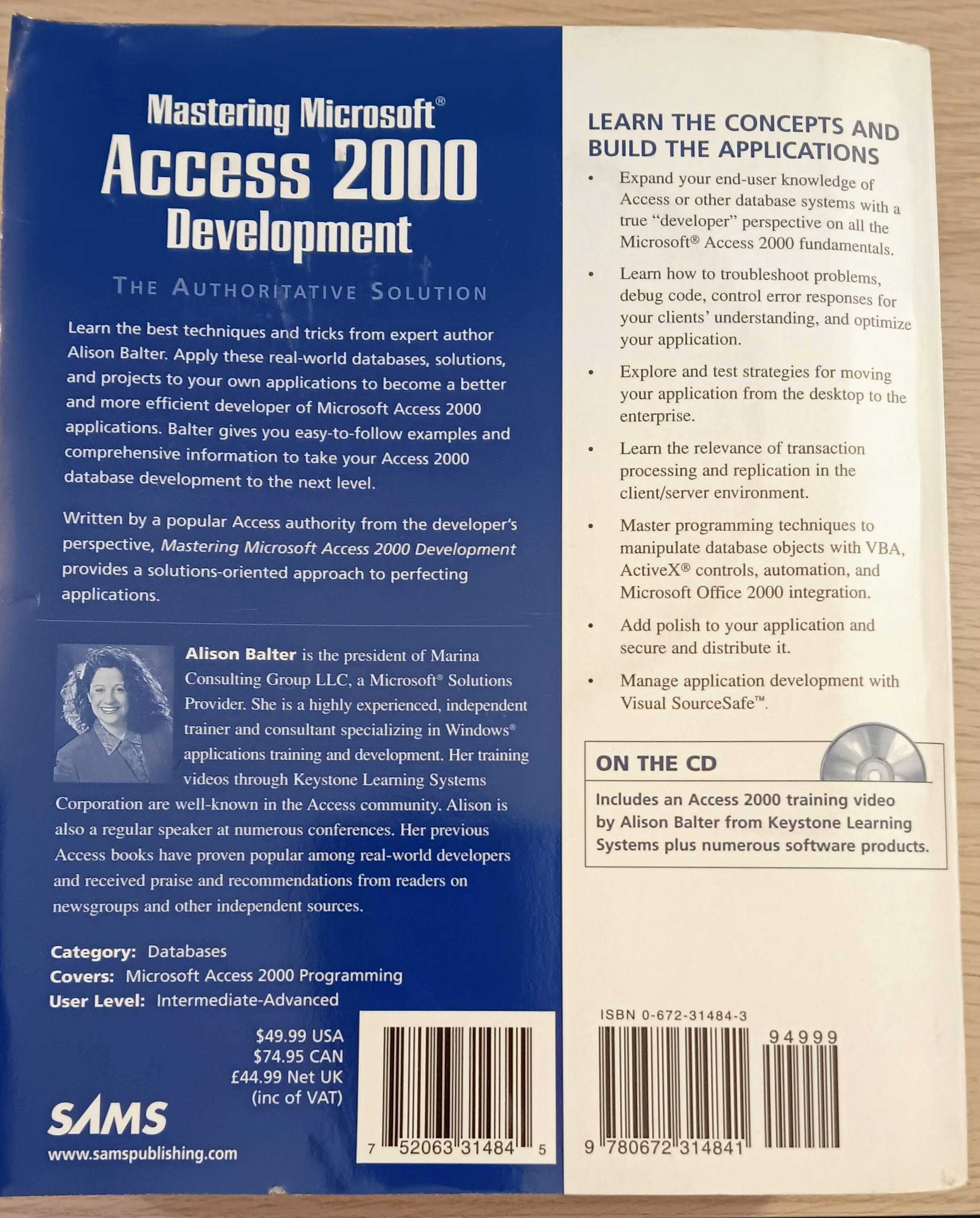 Livro Mastering Access 2000 Development