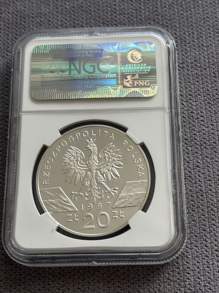 Jelonek Rogacz 20 zl z 1997 roku Pf69 Ultra cameo