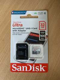 Карта памʼяті SanDisk 32 Gb, speed 100 Mb