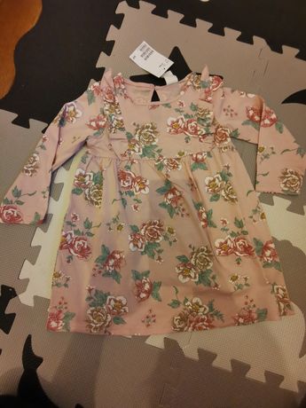 Nowa sukienka kwiaty hm r. 86