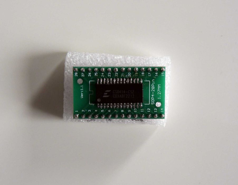 Adapter CS8414 pod CS8412 w obudowie DIP-28 - odbiór sygnału do 96kHz