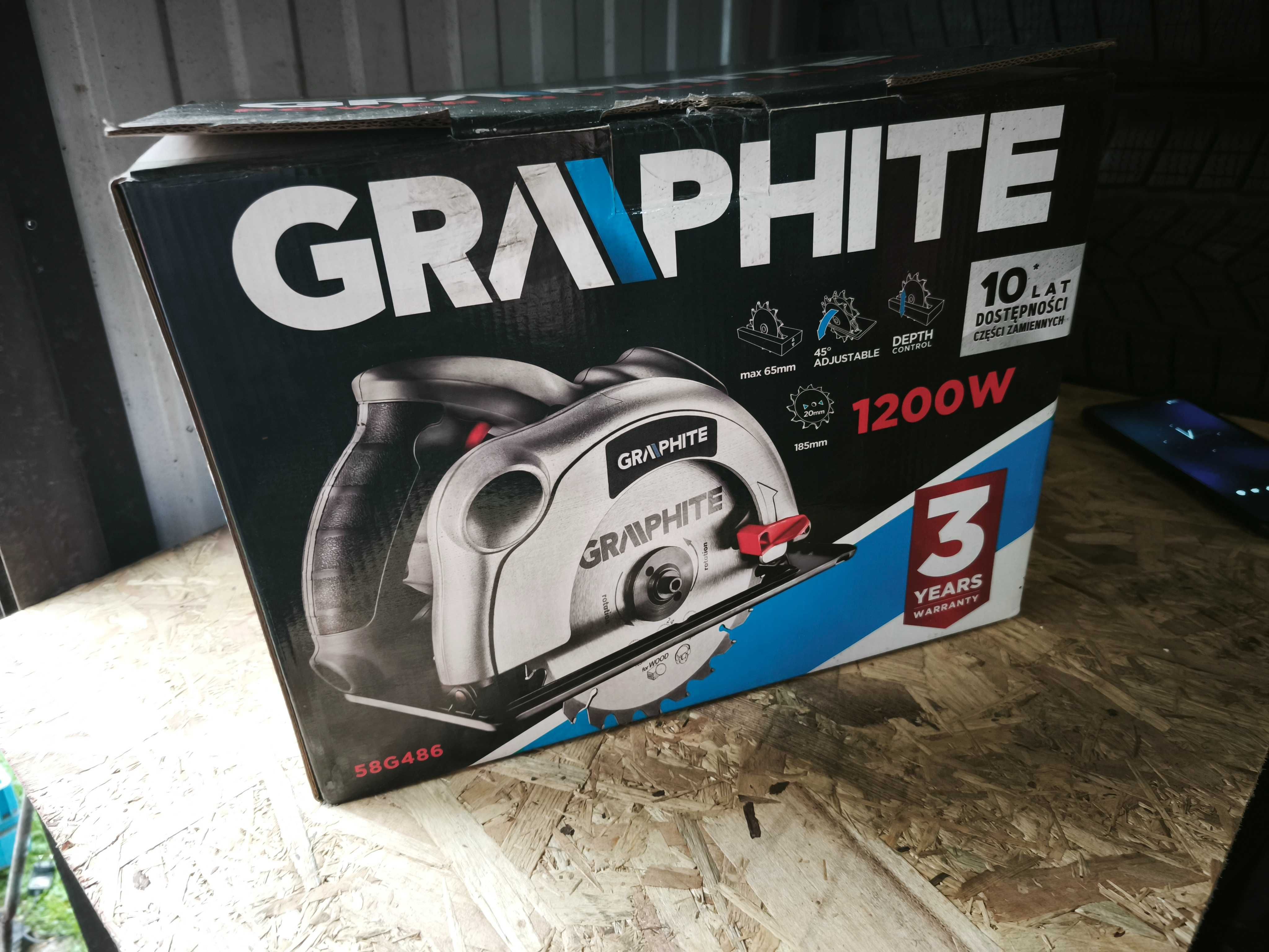 GRAPHITE Zagłębiarka 1200 W  Piła / Pilarka NOWA raz użyta dobra cena.