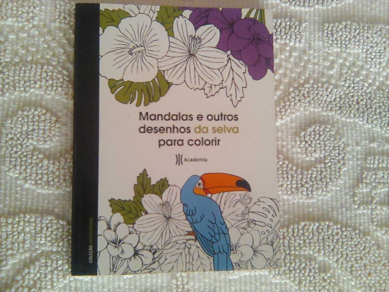Livros Mindfulness Arteterapia "Mandalas e Desenhos Natureza"  110págs