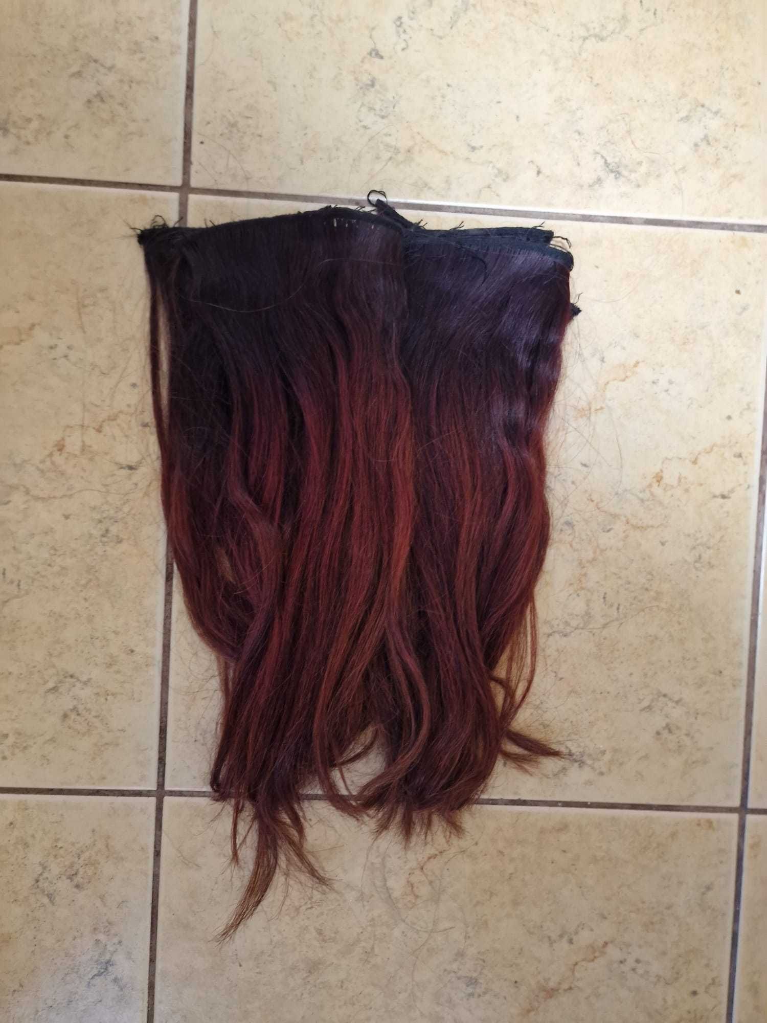 extensão de cabelo em tela