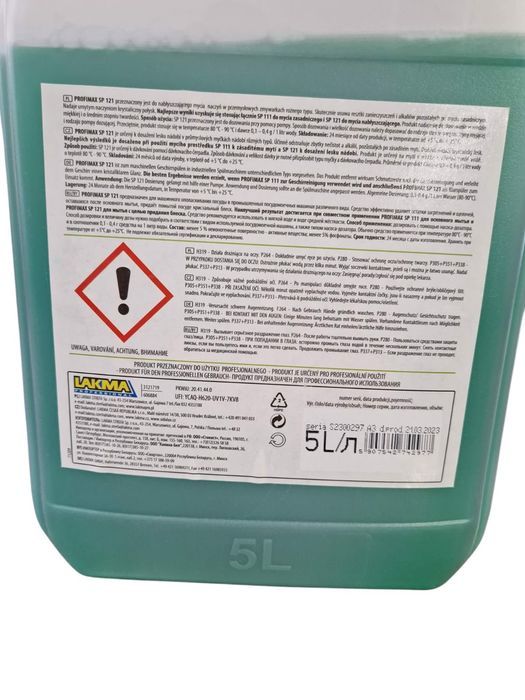 lakma sp121 maszynowe nabłyszczanie naczyń 5l 1szt
