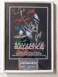 Moldura Série Battlestar Galactica com Autógrafos (A4)