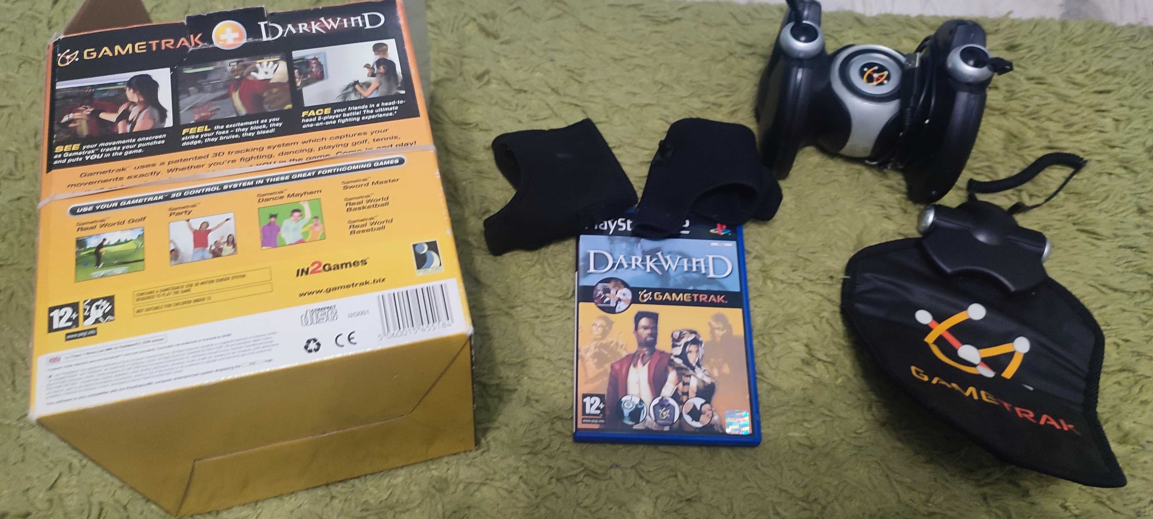RETRO Kontroler GameTrak + Dark Wind Bijatyka Ps2 PlayStation 2