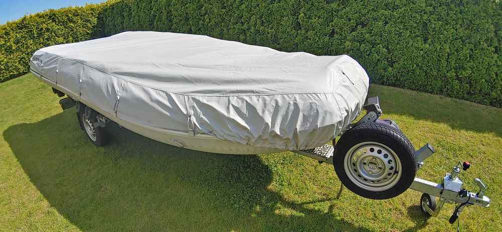 Ponton Gala F420+Silnik Tohatsu 15Hp+przyczepa Brenderup+dodatki