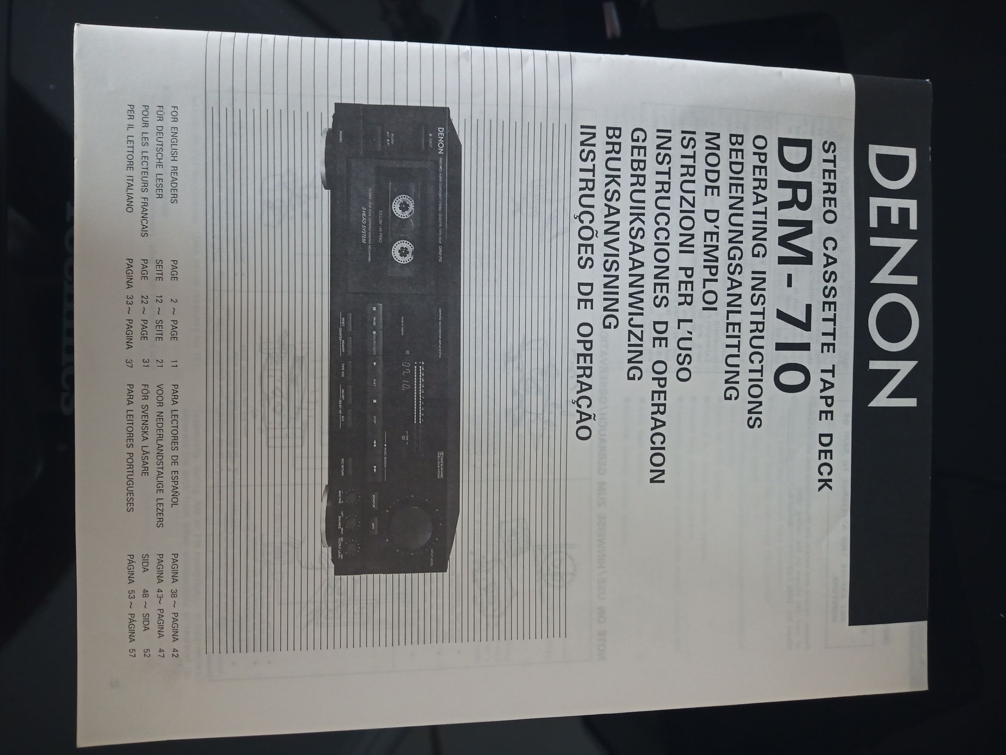 Tape Deck Denon DRM-710