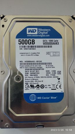 Жорсткий диск Western Digital 500gb, вінчестер 3,5