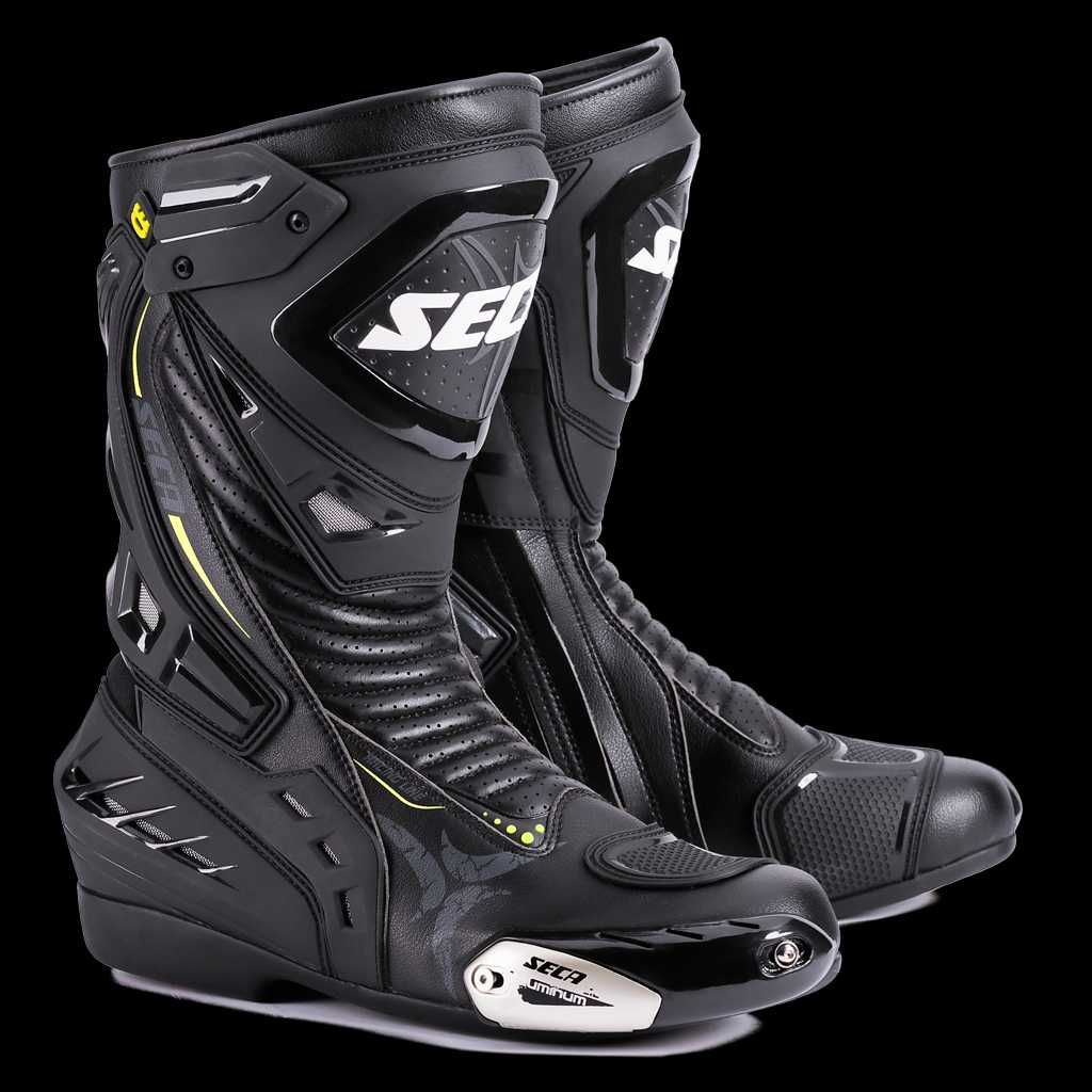 WYPRZEDZAŻ Nowe BUTY Motocyklowe SECA HYPER sportowe Black rozmar 42