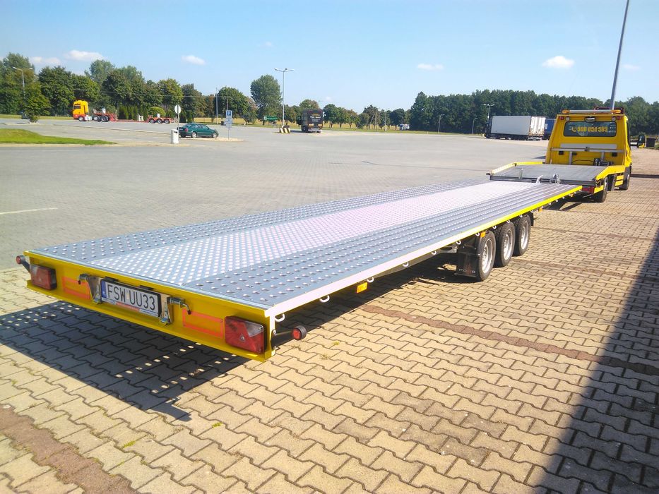 Wypożyczalnia wynajem laweta na busa 2 auta  przyczepa platforma