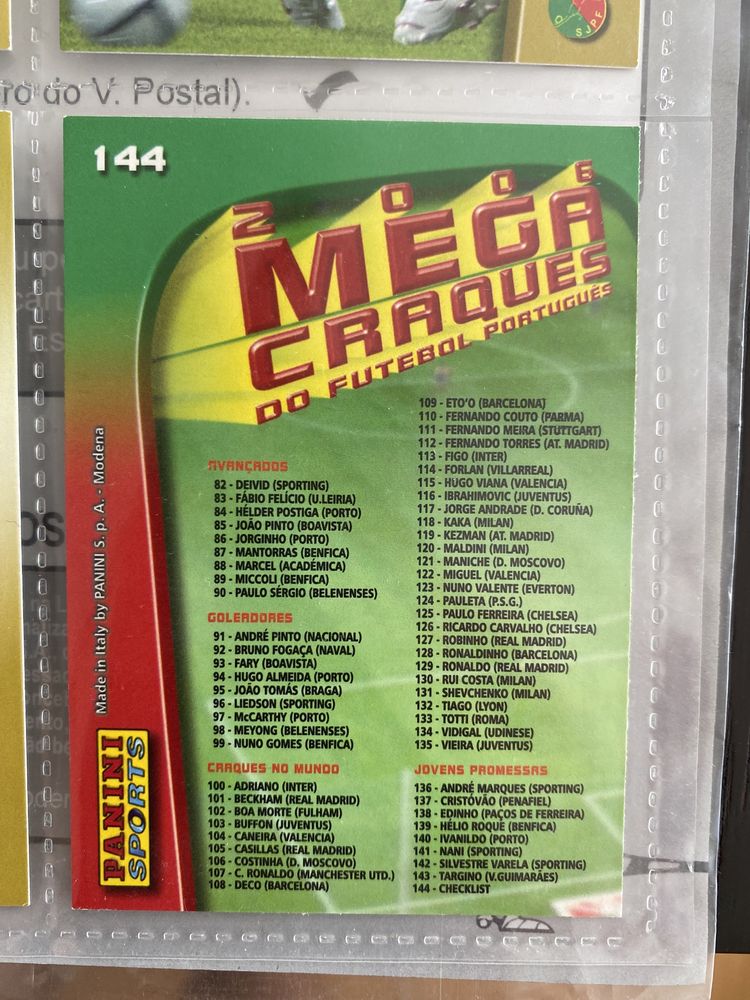 Caderneta de futebol megacraques 2006 completa
