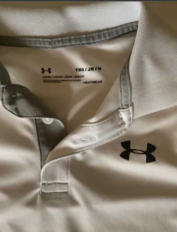 Polo Under Armour Branco Criança 9-11 anos RO001