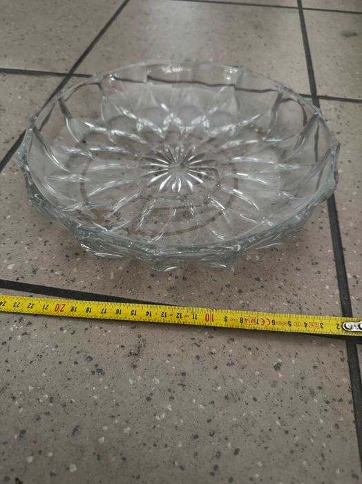 Patera kryształowa z PRL. SUPER STAN