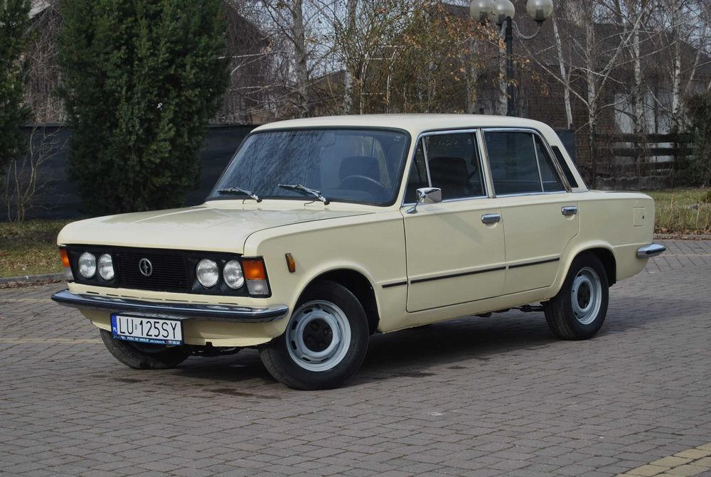 Wynajem ŚLUBNY, EVENTOWY, PRYWATNY Fiat 125p w kolorze kości słoniowej