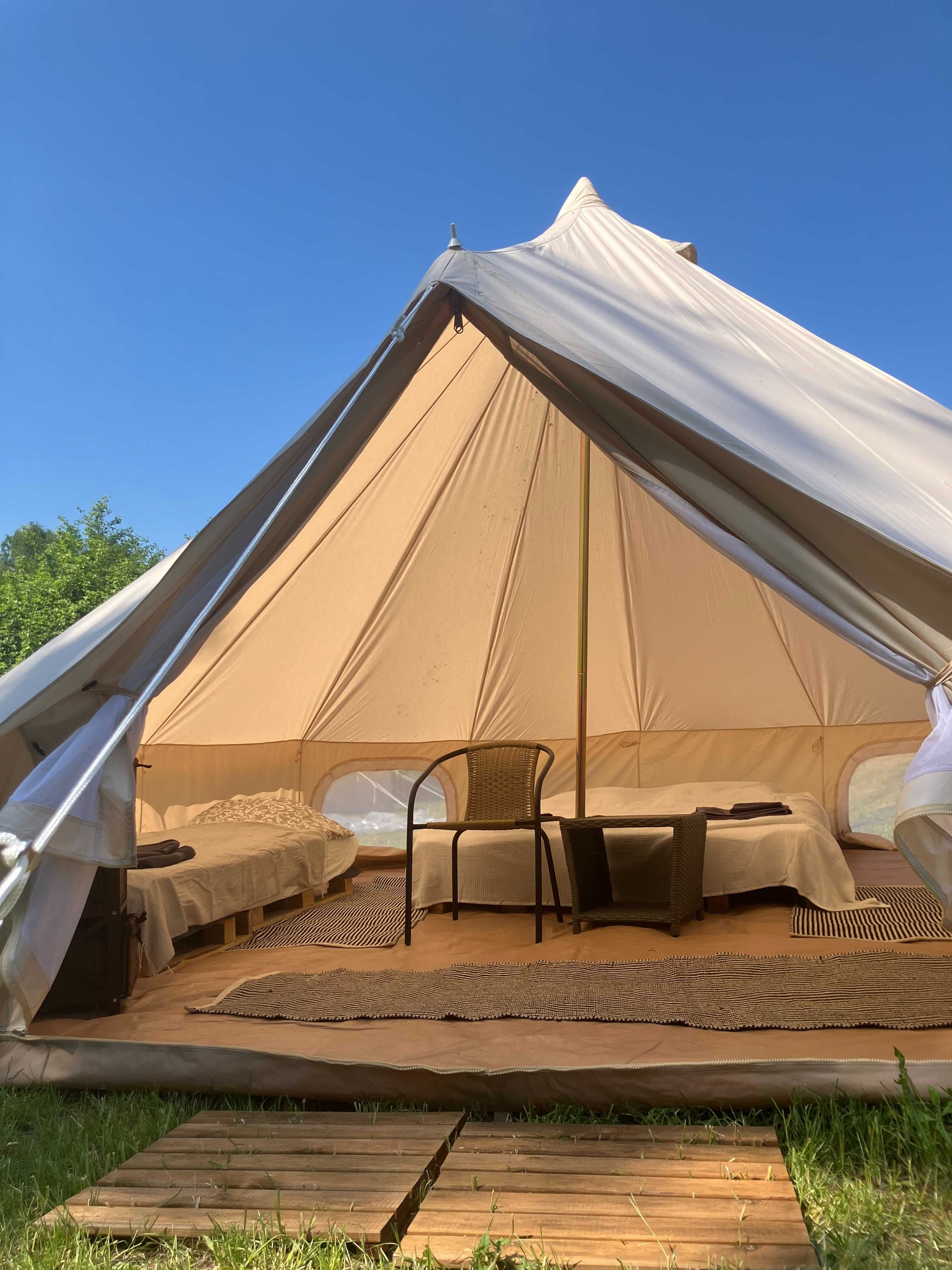 Pole namiotowe camping glamping Mazury Kruklanki Polana Życzeń