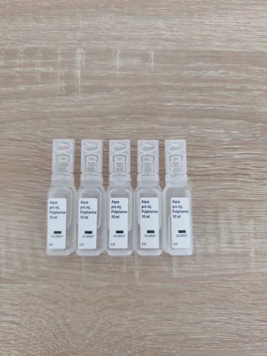 Aqua Pro Injectione rozpuszczalnik woda do sporządzania leków 10ml