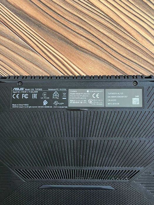 Ігровий ноутбук Asus Tuf565D
