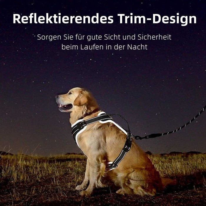 Nowa odblaskowa uprząż dla psa / szelki / smycz ! L ! 1016 ! OKAZJA!