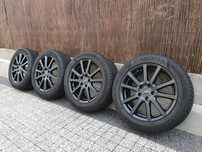 4x Koła 17-stki 5x112 VW, Audi Czarne! 215/55/17 Semperit 5,4mm 2019r.