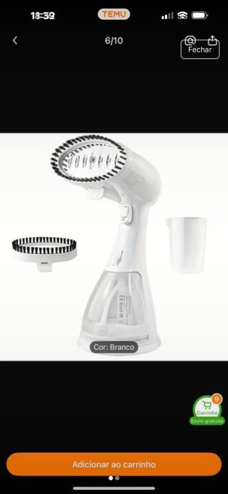 Ferro de passar a vapor portátil 2 em 1