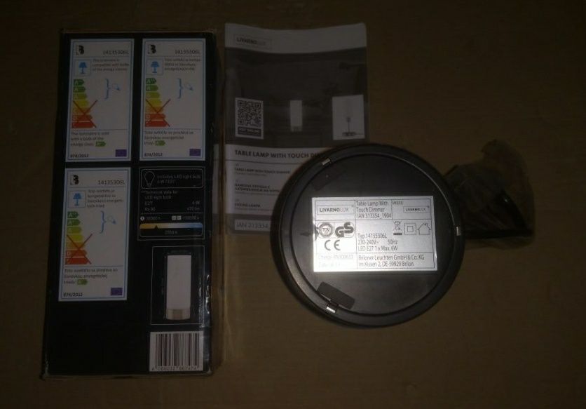 Сенсорная Настольная лампа Livarnolux (Germany)