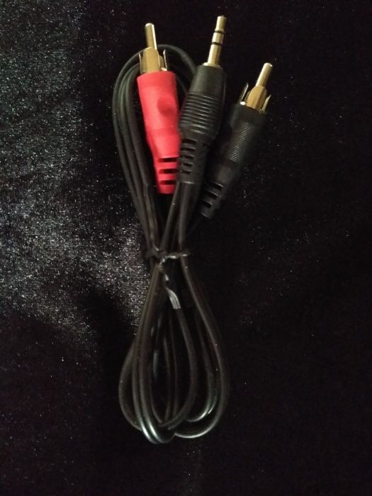 Lote de 5 Cabos Jack 3,5Mm Macho Stereo para 2x RCA Macho 1m