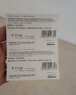 Vendo Bilhetes para o Oceanario de Lisboa