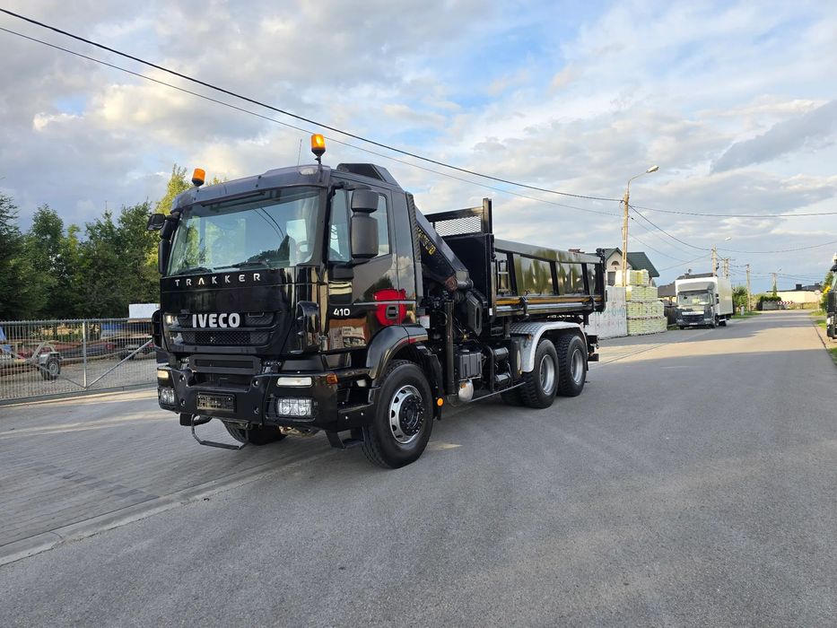 Iveco Trakker/ 2xBurt Matic/Wywrot 3 stronny Hds 20002 Palfinger  Wywrotka 3 stronna 2x Burt matic HDS Palfinger 20002 17m 6x4 napęd