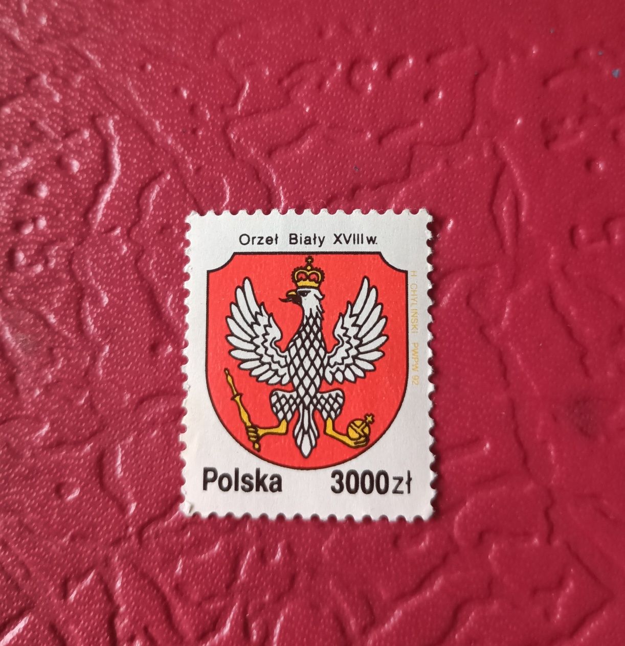 Znaczek pocztowy Orzeł Biały XVIII w. 3000 zł
