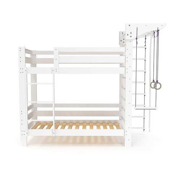 Дитяче двоярусне ліжко (Babyson 10) 80×190 см дерево