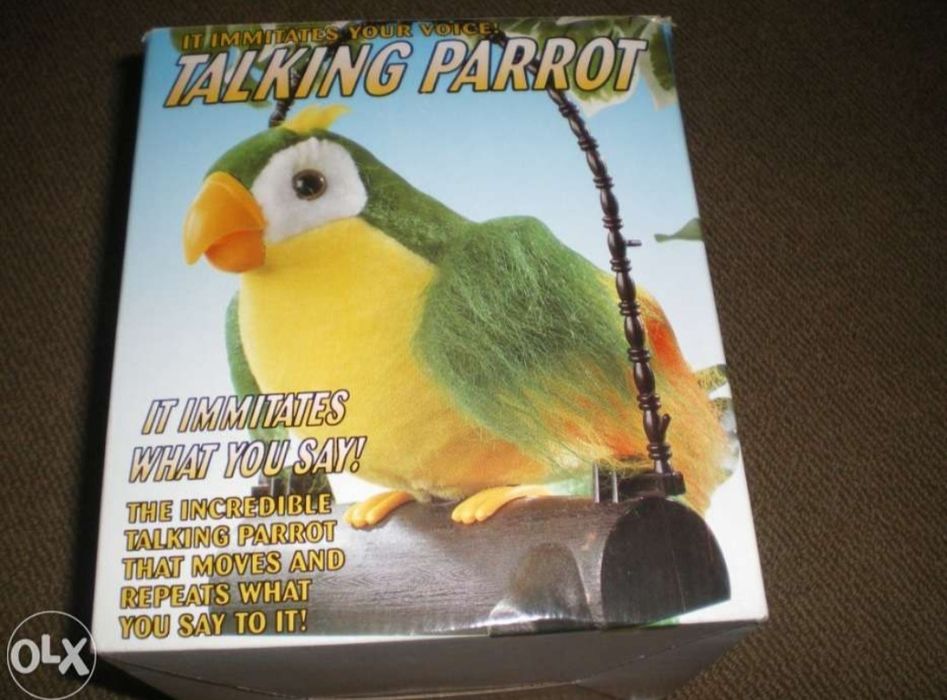 Papagaio em poleiro