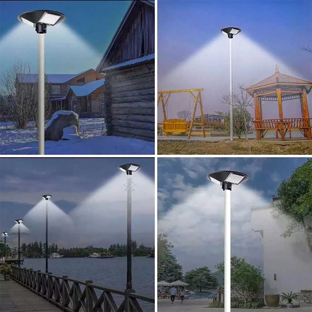 Duża LAMPA SOLARNA LED latarnia uliczna ogrodowa + PILOT 300W